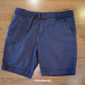 Mossimo Men's Gray Chino Shorts with Matching Belt - Size 42